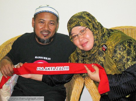 Mat Sah and Norlaila, separated for seven years during his detention