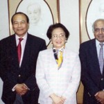 With the late Corazon Aquino, former president of the Philippines, circa 2000, in his capacity as TI-Malaysia president