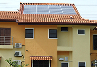 Solar panels on the roof of a private residence in Sungai Buloh, Selangor (Source: mbipv.net.my)