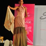 The shawls were complemented by Calvin Thoo dresses at the launch.