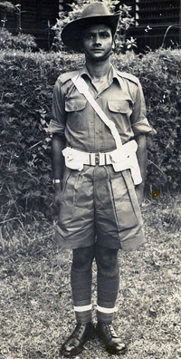 Dino's father, Om Prakash Sharma, with the British Peace Corps, Terendak Camp, Malacca, around the mid 1950s. 
