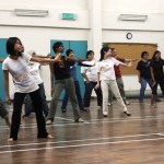 Rehearsals for the dance portion of the flash mob were held three weeks earlier, with this group practising their moves in Kiwanis Club Petaling Jaya. Participants took the rehearsals seriously, coming in on Tuesday and Thursdays.