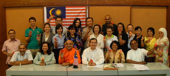 At a joint press conference for 'Fast for the Nation, Peace for Malaysia', 2009