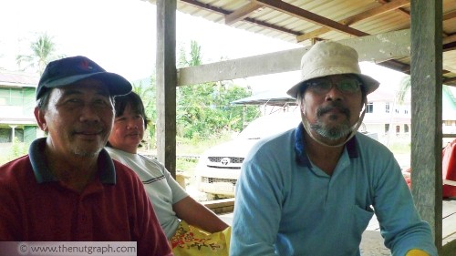 Anyi Jau (right) and couple Kalang Anyi, 53, and Payajok, 50