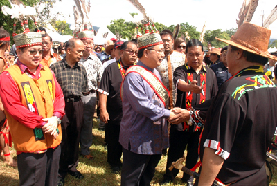 At a Murut community event in 2009