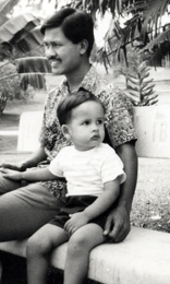 Harith with his late father, Col Musa Mohammed, circa 1969  
