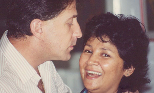 Faridah and Joe in 1990
