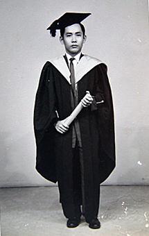 Graduation from University Malaya in Singapore in 1959   