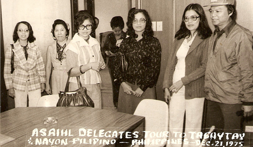 Representing Malaysia at an Association of Southeast Asian Institutions of Higher Learning meeting in New Zealand, 1975.