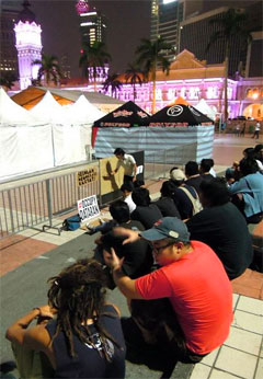 Occupy Dataran in October, 2011 (© Juana Jaafar)